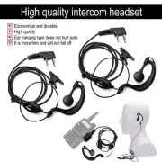 2X 2Pin Headset Earpiece Mic For Baofeng UV-5R UV-82 BF-888S Radio Walkie Talkie