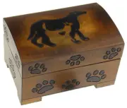 Dog & Cat Wood Jewelry Box Rescue Mom Charm Trinket Treasure Paw Prints Poland