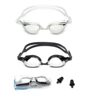 Swimming Goggles Adult Anti-Fog UV Protection Slim Light Weight Dual Strap