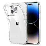 Shockproof clear soft silicone transparent case for iPhone 14, 14 pro max plus