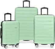 [Traveler's Choice] Snowcreek Hardside Expandable Spinner Luggage, Mint, Large