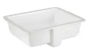 Signature Hardware 447966 Stain Resistant 20" Undermount Bathroom Sink - White