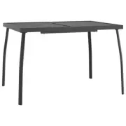 Garden Table 110x80x72cm Steel Mesh Side Coffee Dining Outdoor Patio Lounge