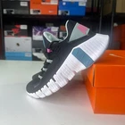 Size 5 Nike Women’s Free Metcon 4 Black Aqua White Cross Training CZ0596-004