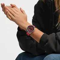 在飛比找Yahoo奇摩購物中心優惠-Swatch 金屬BIG BOLD系列手錶 RED JUIC