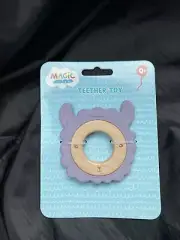 Magic Years 3" Llama Wood and Silicone Teether