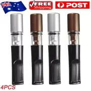 4x Reusable Cigarette Smoking Holder Filter Tip Tobacco Pipe Cleaning Tar Block