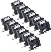 Labelwell 12x Label Tape for DYMO D1 45013 43113 S0720530 12mm x 7m Black on White - Compatible With LabelManager 160 280 210D 360D LM160 LM210D LM280 LM360D and Labelpoint 150 2 200 300