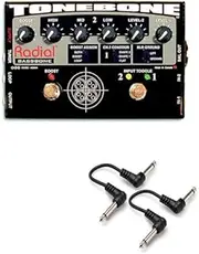 Radial Tonebone Bassbone 2 Ch Bass Pre DI W/ EQ Pedal w/ 2x 6 Patch Cables