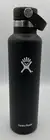 Hydro Flask Black 24 oz. Std Mouth w/Flex cap Water Bottle *New w/ Ding on Base