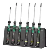 Wera 2035/6 B Precision Screwdriver Set With Rack 05118152001, "Free Ship"