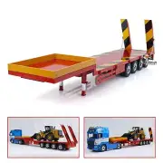 Metal 4-Axle Trailer 1/14 Semi-trailer for RC Construction Vehicle Tractor Truck