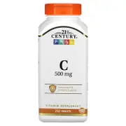 21st Century, Vitamin C, 500 mg, 250 Tablets