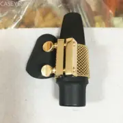 Handmade High Quality Gold Plated ALTO Saxophone Ebonite Mouthpiece ligature