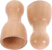 2 Pack Wooden Scraping Massage Cup Body Massager for Shoulder Neck Back for Home Office