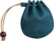 [FRCOLOR] Mini Leather Coin Pouch Style Wallet for Coins Keys and Cute and Lightweight Design Blue for Daily Use