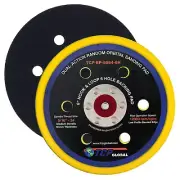 6" Hook & Loop DA Sander & Polisher Backing Plate Pad, 6 Hole Pattern Dustles...