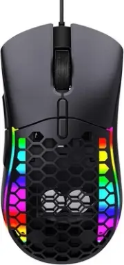 Wired Gaming Mouse Honeycomb Ergonomic USB Computer Mice with 13 RGB Backlit