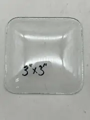 NOS Clock Glass Square Convex 3" x 3", Rounded Corners (CM54-48)