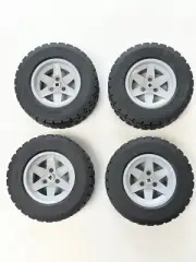 LEGO TECHNIC UNIMOG/TUMBLER 4X WHEEL TIRE 94.3x38R LBG RIMS 92912/44772 NEW