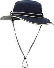 [Parliky] Uv Protecting Sun Hat Removable Back Flap Wide Hat for Outdoor Activities Comfortable Polyester