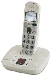 53714 DECT 6.0 Amplified Cordless Phone with Digital Answering System, White,...