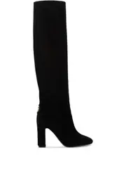 [Dolce & Gabbana] Dolce & Gabbana-Stivali Con Catena E Tacco Largo-Donna 39 IT
