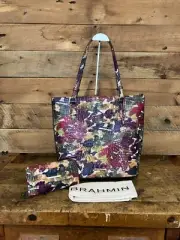 Brahmin Ezra Wildflower Melbourne Leather Tote & Cordelia Wallet -NWT