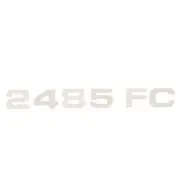 Avalon Boat Decal 080019PM | 2485 FC 9 1/2 Inch Metallic Pewter Vinyl