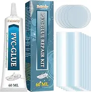 Ulow Liquid PVC - Repair Kit for Inflatable Boats Sup Repair Kit for Pool Whirlpool Spa Glue and Patches Air Mattresses Water Bed Airtrack Waders Works on All PVC Materials
