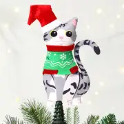 Cat Christmas Tree Topper American Shorthair mas Tree Ornament Christmas Part...