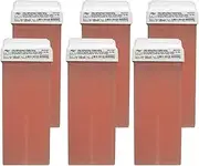 Waxing Roller Wax Cartridges Hair Removal Wax Cartridges 6 Professional Pink Titanium Wax Refill Roll Hair Removal for Hair Removal