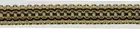 Dark Brown, Brown, Light Brown 1" Gimp Braid Trim Mesquite [By The Yard]