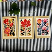 Art Florals Greeting Card Set - B