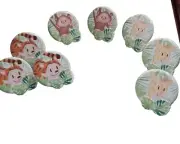 New Zoo Baby Animal Cupcake Rings - 8 Total Monkeys 2, Tigers 3, Giraffes 3