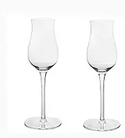 Tulip Champagne Glasses, 2 Set of High Footed Glass Champagne Flute, with A Capacity of 4.73 oz, for Bachelor Parties