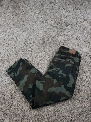 American Eagle Mom Jeans 6 Extra Short Womens Corduroy Camo Stretch NWT