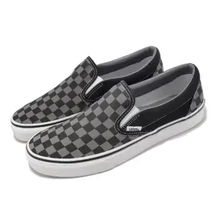 【VANS】懶人鞋 Classic Slip-On 灰 黑 男鞋 女鞋 休閒鞋 棋盤格 帆布 經典(VN000EYEBPJ)