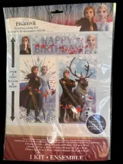 Disney Frozen 2 Wall Decoration and Photo Booth Backdrop Kit, 5 Pieces