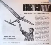 SUPER CONDOR PLANS + BUILDING ARTICLE for 84" RC Power Pod Model Airplane
