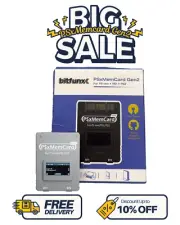 PSxMemCard Gen2 8GB Memory Card for PS1/PS2 Consoles (Gray)