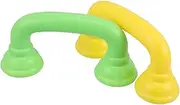 KALLORY 2pcs Boys and Girls Pretend Play Toy Telephone Handset Speech Toy for Toddlers Portable and Lightweight