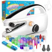37PCS Accessories Handheld Sewing Machine, Rechargeable Mini Sewing Machine f...