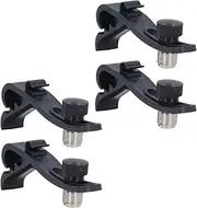 4Pcs Shockproof Drum Mount Mic Holder Height Adjustable Drum Microphone Clamp/Holder for Musical Instrument Supplies