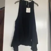 sass and bide 14 Silk Tales Top Black Size 14 New With Tags