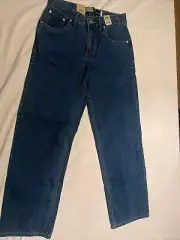 Levi's Silvertab Stay Loose Baggy Straight Leg Blue Jeans Boy’s 16 Reg 28x30 NEW