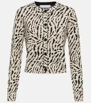 [Proenza Schouler] Proenza Schouler White Label printed silk-blend cardigan AU 8 multicoloured