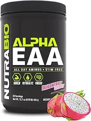 NutraBio Alpha EAA (Dragon Fruit) – All-Day Recovery, Focus, and Hydration Supplement