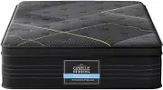 Giselle Bedding 35cm Mattress KS Size Bamboo Pocket Spring Euro Top Medium Firm