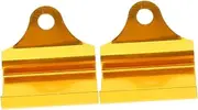 SEWOART 2pcs Voltmeter Stand Aluminum Alloy Support Voltmeter Bracket Gauge Relocation Mount Voltmeter Motorcycle Bracket Motorcycle Thermometer Voltage Meter Support Mirror Mounts Golden